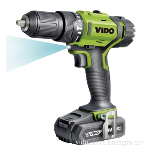 VIDO hot selling 18v 21v cordless screwdriver with 2 batteries